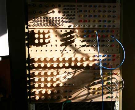 Custom wooden modular synth…