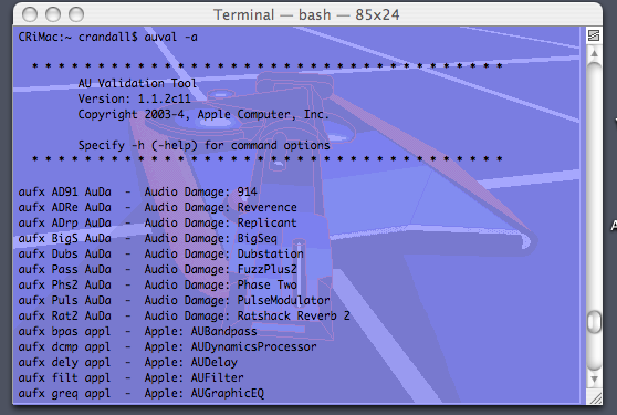 Fun With AU Validation Tool…