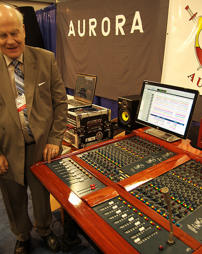 Geoff Tanner and his console…